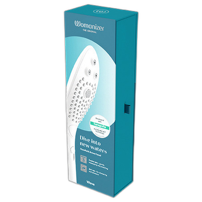 WOMANIZER - CABEZAL DE DUCHA CON ESTIMULACIÓN CLITORIDIANA WAVE BLANCO