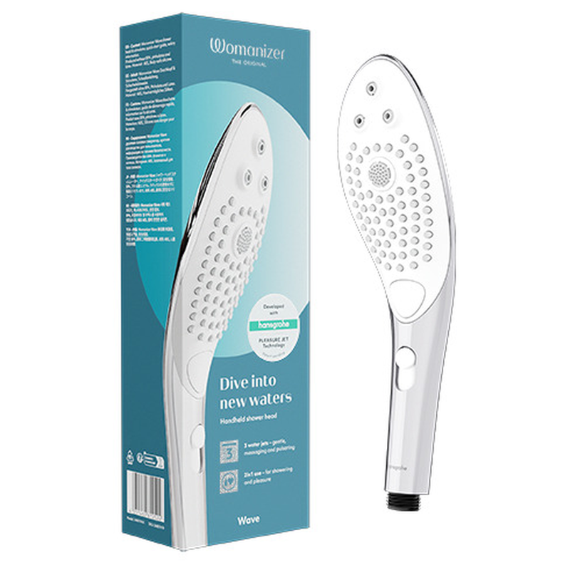 WOMANIZER - POMMEAU DE DOUCHE CHROMÉ STIMULATEUR CLITORIDIEN WAVE