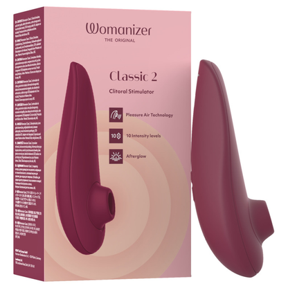 WOMANIZER - ESTIMULADOR CLITORIDIANO CLASSIC 2 BURDEOS