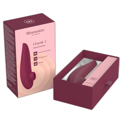 WOMANIZER - ESTIMULADOR CLITORIDIANO CLASSIC 2 BURDEOS