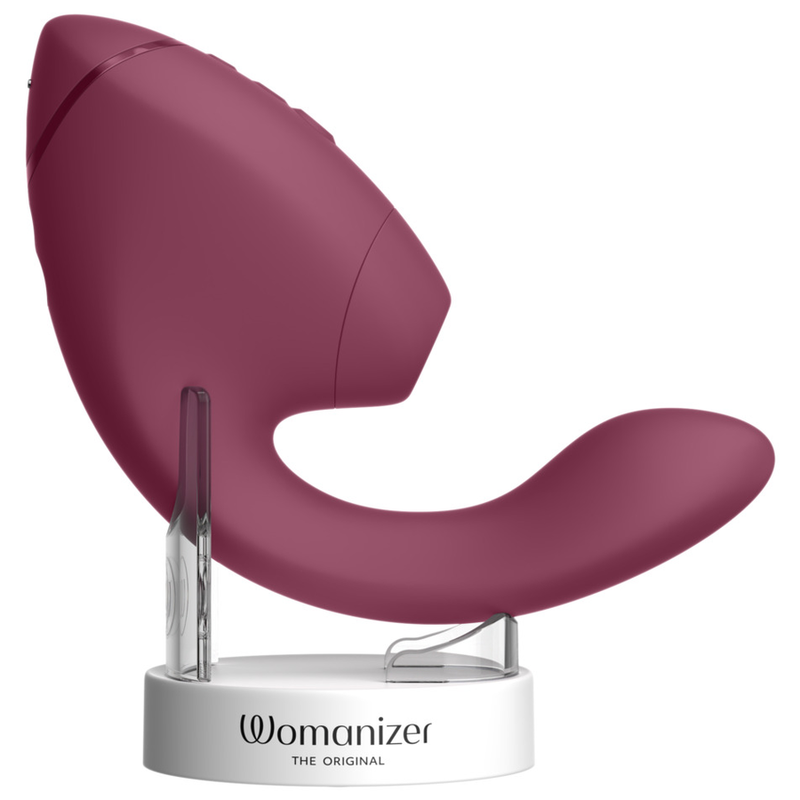 WOMANIZER - DUO NEXT ESTIMULADOR DUAL DE CLÍTORIS Y PUNTO G ROSA OSCURO