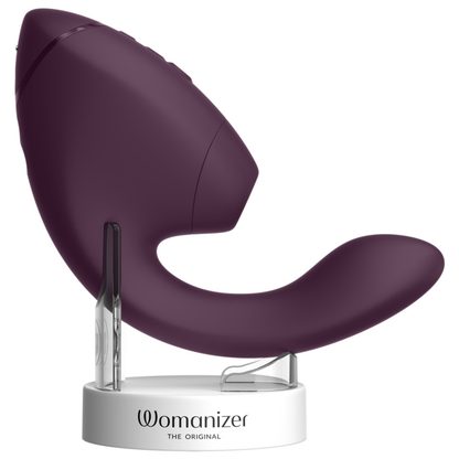 WOMANIZER - DUO NEXT ESTIMULADOR DUAL DE CLÍTORIS Y PUNTO G MORADO OSCURO