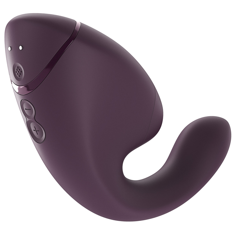 WOMANIZER - DUO NEXT ESTIMULADOR DUAL DE CLÍTORIS Y PUNTO G MORADO OSCURO
