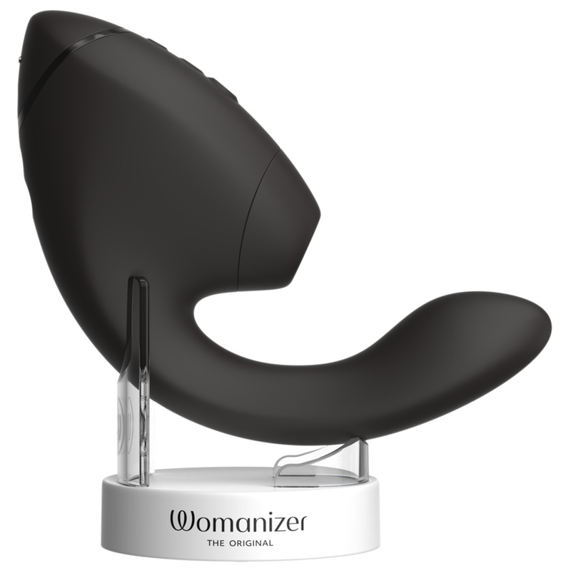 WOMANIZER - DUO NEXT ESTIMULADOR DUAL DE CLÍTORIS Y PUNTO G NEGRO