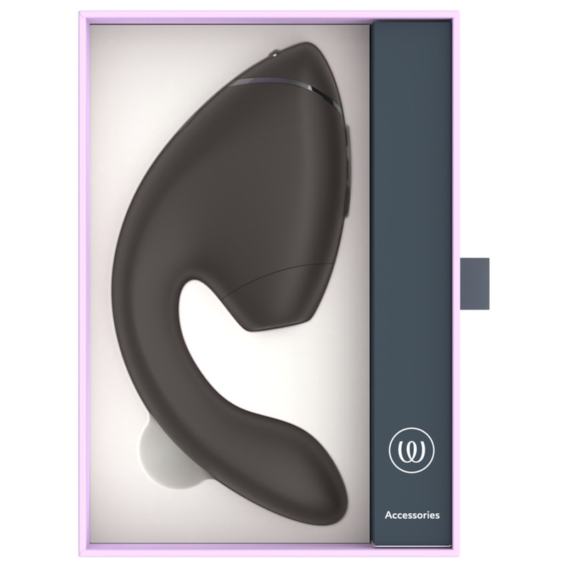 WOMANIZER - DUO NEXT ESTIMULADOR DUAL DE CLÍTORIS Y PUNTO G NEGRO
