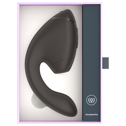 WOMANIZER - DUO NEXT ESTIMULADOR DUAL DE CLÍTORIS Y PUNTO G NEGRO