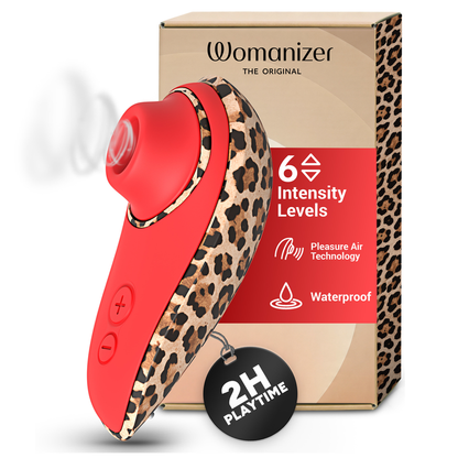 WOMANIZER - LIBERTY 2 SUCTION CLITORAL STIMULATOR 8 INTENSITY LEVELS LEOPARD PRINT