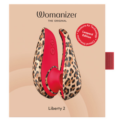 WOMANIZER - LIBERTY 2 SUCTION CLITORAL STIMULATOR 8 INTENSITY LEVELS LEOPARD PRINT