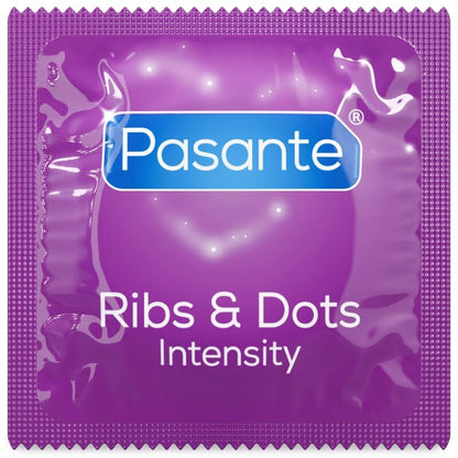 PASANTE - RIBS & DOTS INTENSITY CONDOMS 144 UNITS (BAG)