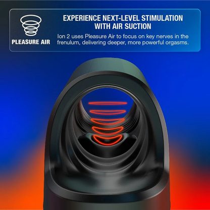 ARCWAVE - ION 2 MASTURBADOR MASCULINO CON ESTIMULACIÓN POR PULSOS DE AIRE NEGRO