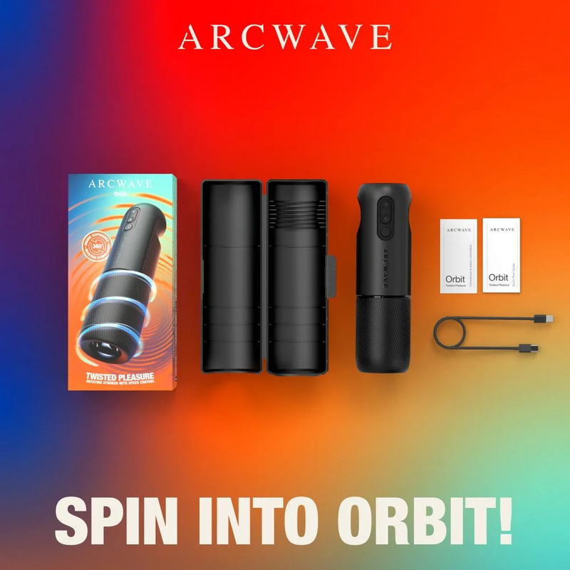 ARCWAVE - ORBIT 360° ROTATING MALE MASTURBATOR WITH APP CONTROL BLACK
