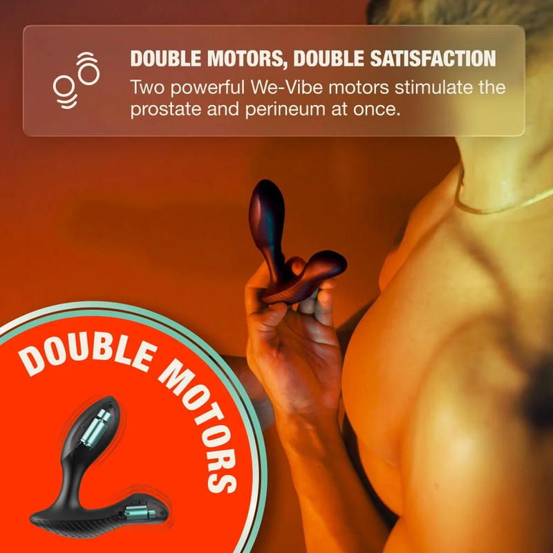 ARCWAVE - PERK MASAJEADOR DE PRÓSTATA VIBRATORIO CON DOBLE MOTOR Y CONTROL REMOTO NEGRO