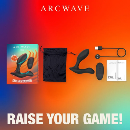 ARCWAVE - PERK MASAJEADOR DE PRÓSTATA VIBRATORIO CON DOBLE MOTOR Y CONTROL REMOTO NEGRO