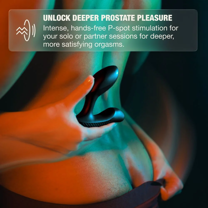 ARCWAVE - PERK MASAJEADOR DE PRÓSTATA VIBRATORIO CON DOBLE MOTOR Y CONTROL REMOTO NEGRO