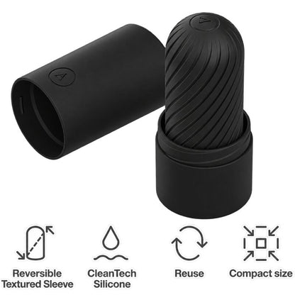 ARCWAVE - GHOST REVERSIBLE SILICONE STROKER BLACK