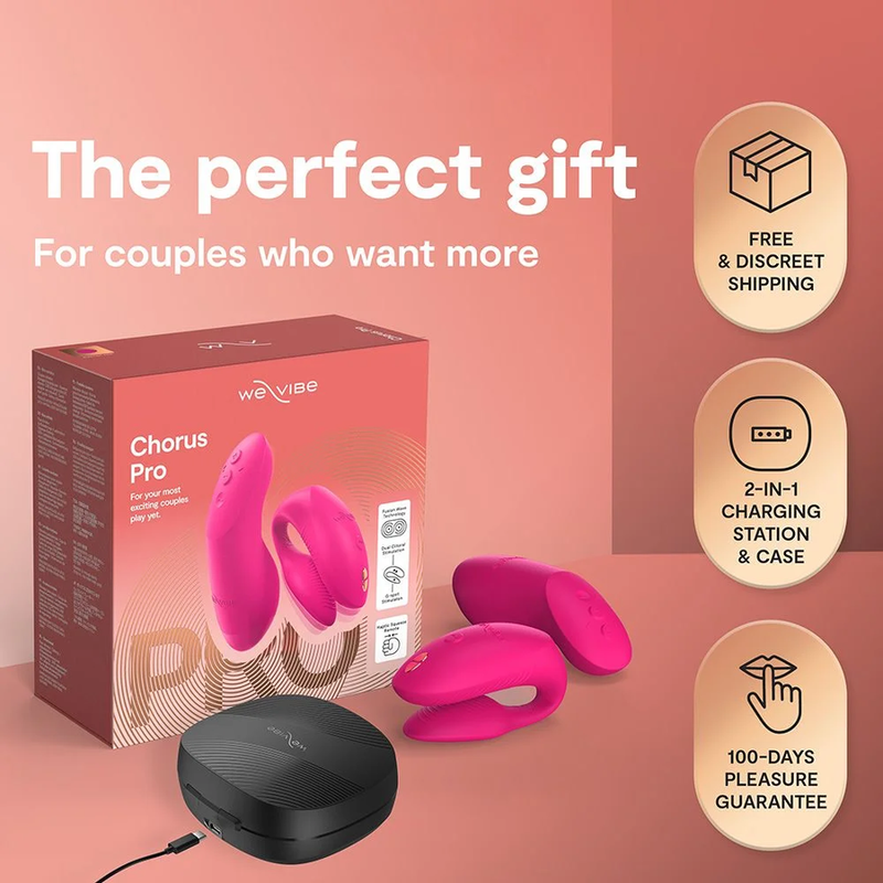 WE-VIBE - CHORUS PRO PREMIUM COUPLES VIBRATOR ELECTRIC PINK