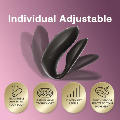 WE-VIBE - CHORUS PRO PREMIUM COUPLES VIBRATOR SATIN BLACK