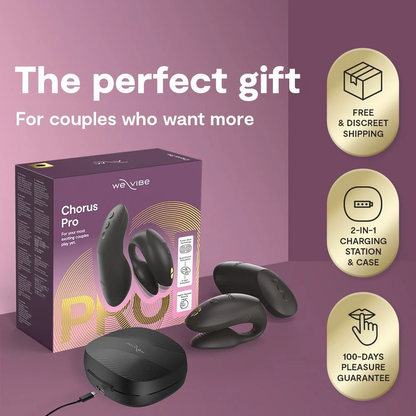 WE-VIBE - CHORUS PRO PREMIUM COUPLES VIBRATOR SATIN BLACK