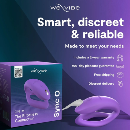 WE-VIBE - SYNC O WRAPPING-STIMULATION COUPLES VIBRATOR LIGHT PURPLE