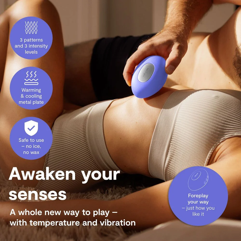 WE-VIBE - TEMP HEATING AND COOLING VIBRATOR LAVENDER BLUE