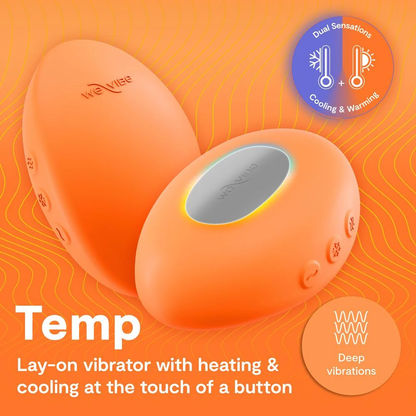 WE-VIBE - TEMP HEATING AND COOLING VIBRATOR TANGERINE