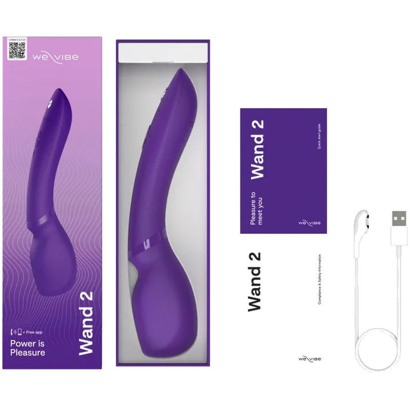 WE-VIBE - VIBRADOR TIPO VARITA RECARGABLE WAND 2 MORADO