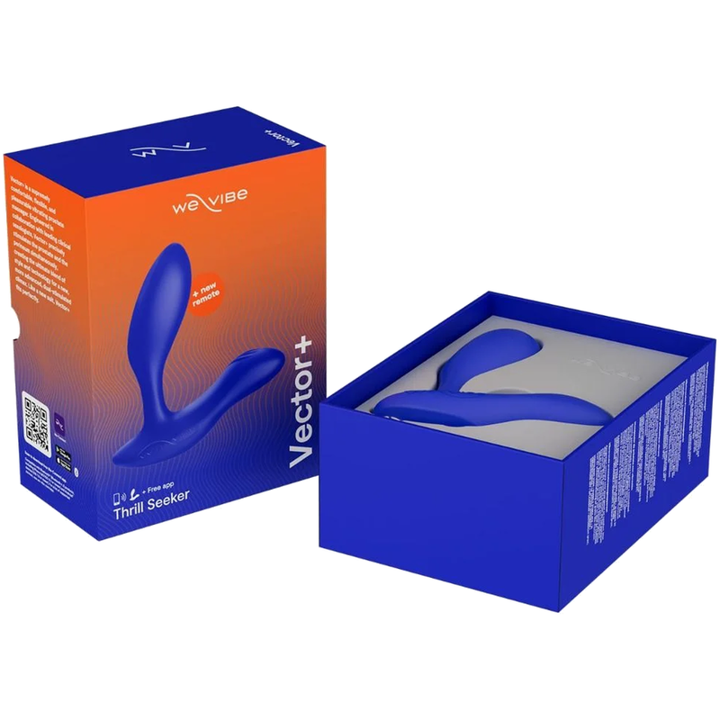 WE-VIBE - VECTOR+ DUAL-STIMULATION PROSTATE MASSAGER ROYAL BLUE