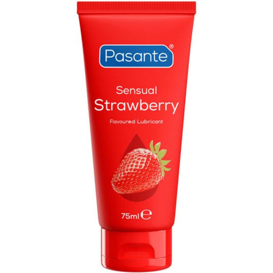 PASANTE - SENSUAL STRAWBERRY WATER-BASED STRAWBERRY FLAVOURED PERSONAL LUBRICANT 75 ML