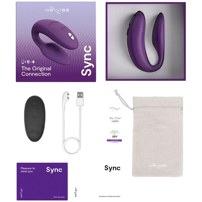 WE-VIBE - VIBRADOR AJUSTABLE PARA PAREJAS SYNC 2 MORADO