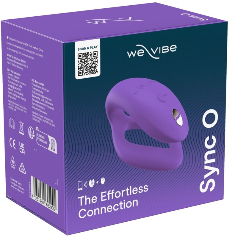 WE-VIBE - SYNC O WRAPPING-STIMULATION COUPLES VIBRATOR LIGHT PURPLE
