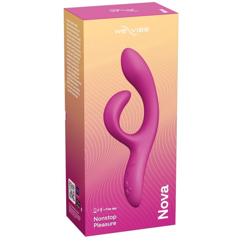 WE-VIBE - NOVA 2 FLEXIBLE RABBIT VIBRATOR WITH 10 VIBRATION MODES AND APP CONTROL PURPLE
