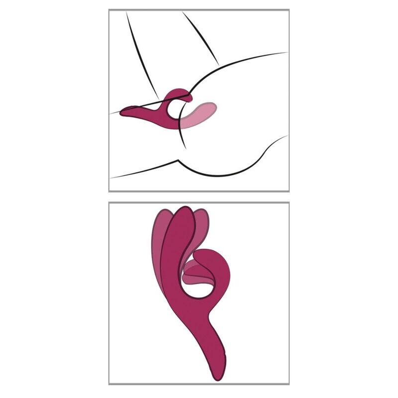 WE-VIBE - NOVA 2 FLEXIBLE RABBIT VIBRATOR WITH 10 VIBRATION MODES AND APP CONTROL PURPLE