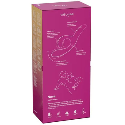 WE-VIBE - NOVA 2 FLEXIBLE RABBIT VIBRATOR WITH 10 VIBRATION MODES AND APP CONTROL PURPLE