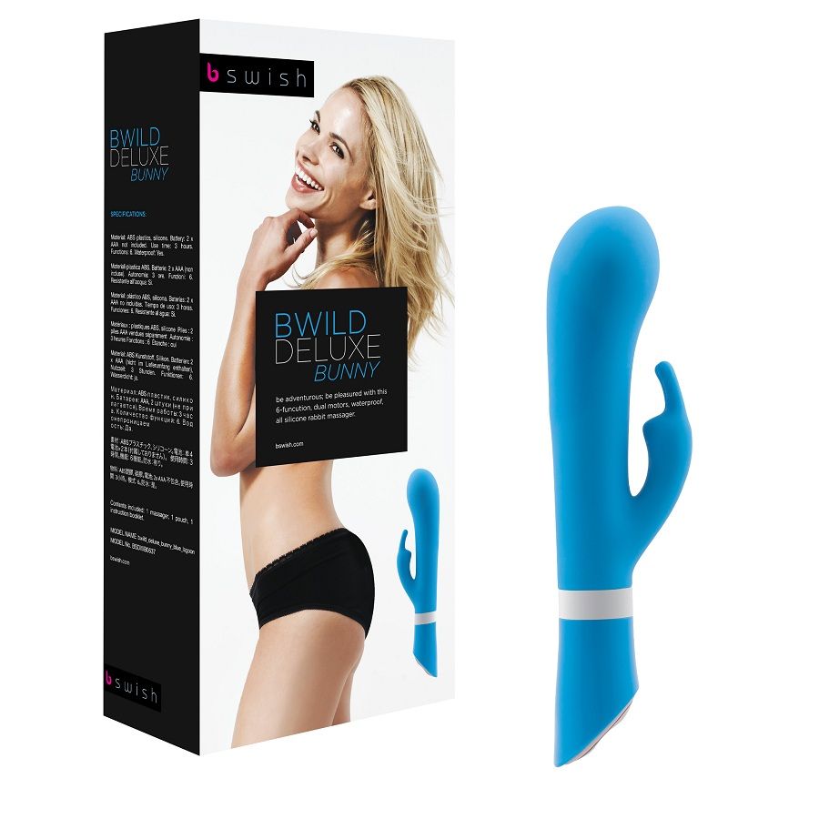 B SWISH - VIBRADOR TIPO CONEJO BWILD DELUXE JADE