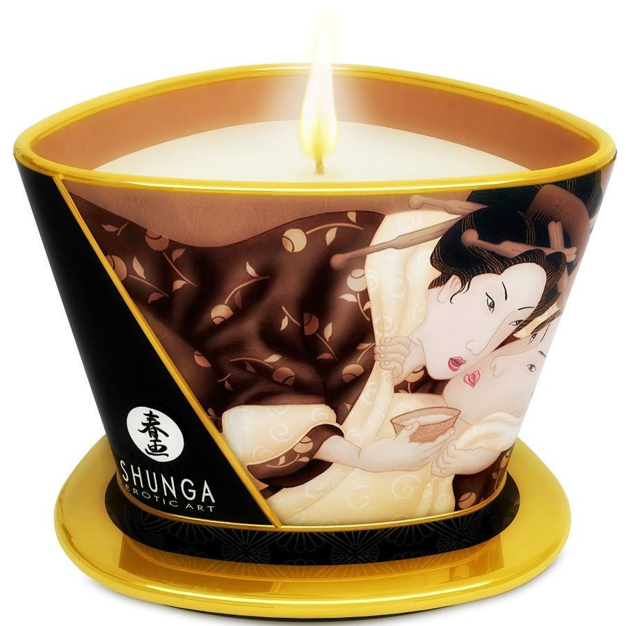 SHUNGA - VELA DE MASAJE DE CHOCOLATE MINI CARESS BY CANDLELIGHT 170 ML