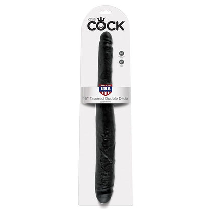 KING COCK SLIM DOUBLE DILDO BLACK 40.6 CM