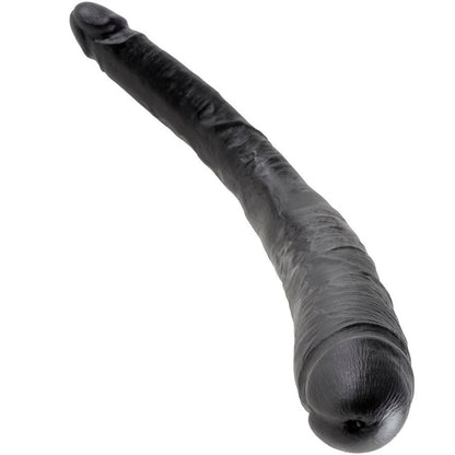 KING COCK SLIM DOUBLE DILDO BLACK 40.6 CM