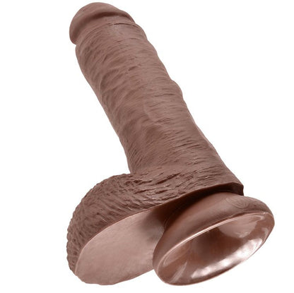 KING COCK 8" COCK BROWN WITH BALLS 20.3 CM