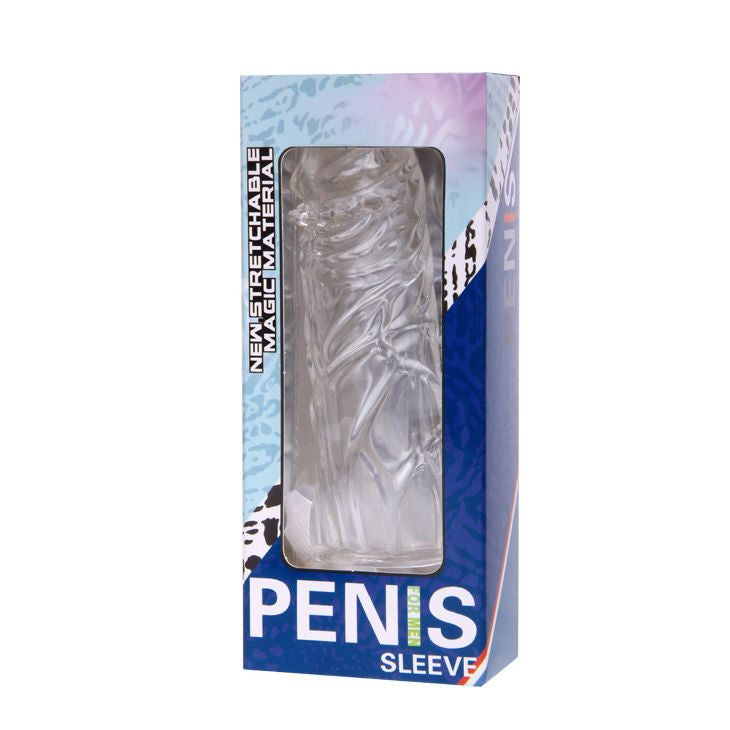 BAILE - FUNDA LILA PARA EL PENE EN SILICONA ADAPTABLE DE 13 CM