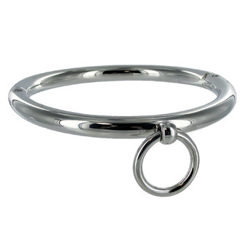 METAL HARD - COLLAR BDSM CON ANILLA 18CM