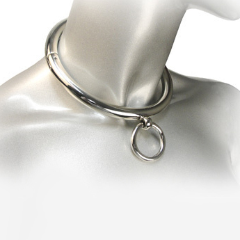METAL HARD - COLLAR BDSM CON ANILLA 18CM