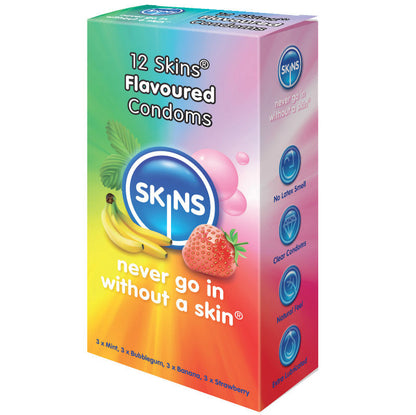 SKINS - SAVEURS DE PRÉSERVATIFS 12 PACK