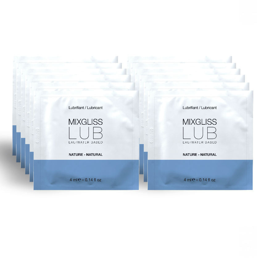 MIXGLISS - LUBRIFIANT NATUREL À BASE D'EAU 12 UNIDOSE 4 ML