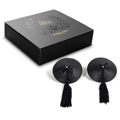 BIJOUX INDISCRETS - BURLESQUE BLACK NIPPLE COVERS