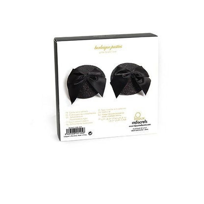 BIJOUX INDISCRETS - BURLESQUE SHINY NIPPLE COVERS WITH BOW