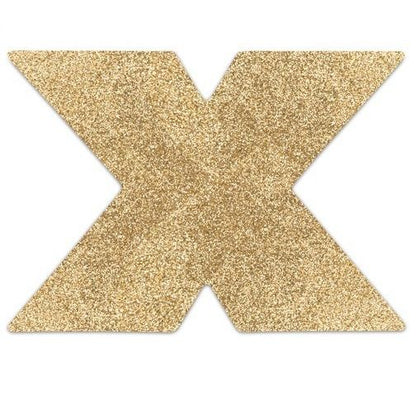 BIJOUX INDISCRETS - FLASH CROSS GOLD NIPPLE COVERS