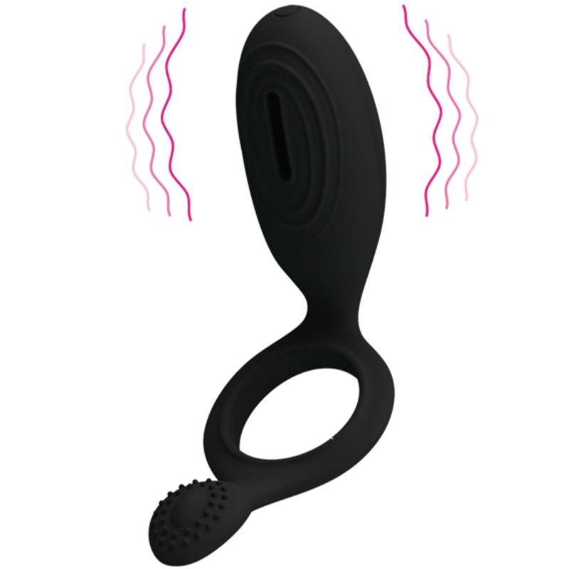 PRETTY LOVE - VIBRATING RING WITH ETHEL STIMULATOR