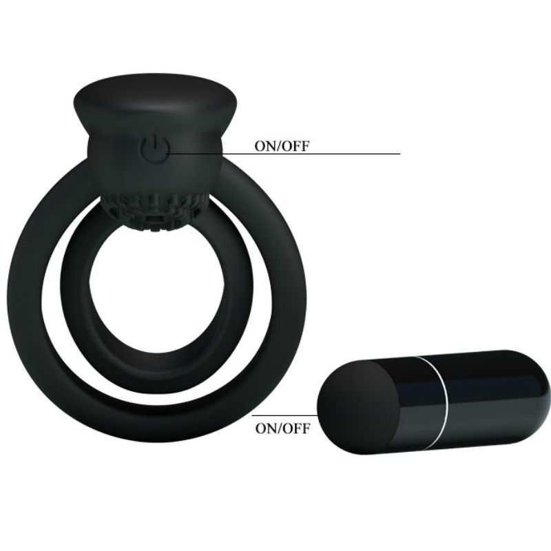 PRETTY LOVE - VIBRATING RING WITH ESTHER STIMULATOR