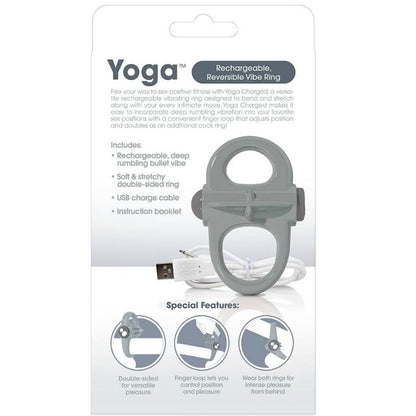 SCREAMING O – WIEDERAUFLADBARER VIBRATIONSRING YOGA GRAU