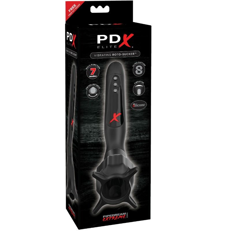 PDX ELITE - STIMULATEURS VIBRANTS AVEC VENTOUSE À SUCCION ROTATIVE